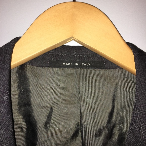 Armani Wool Windowpane Two Button Blazer - Picture 5 of 10